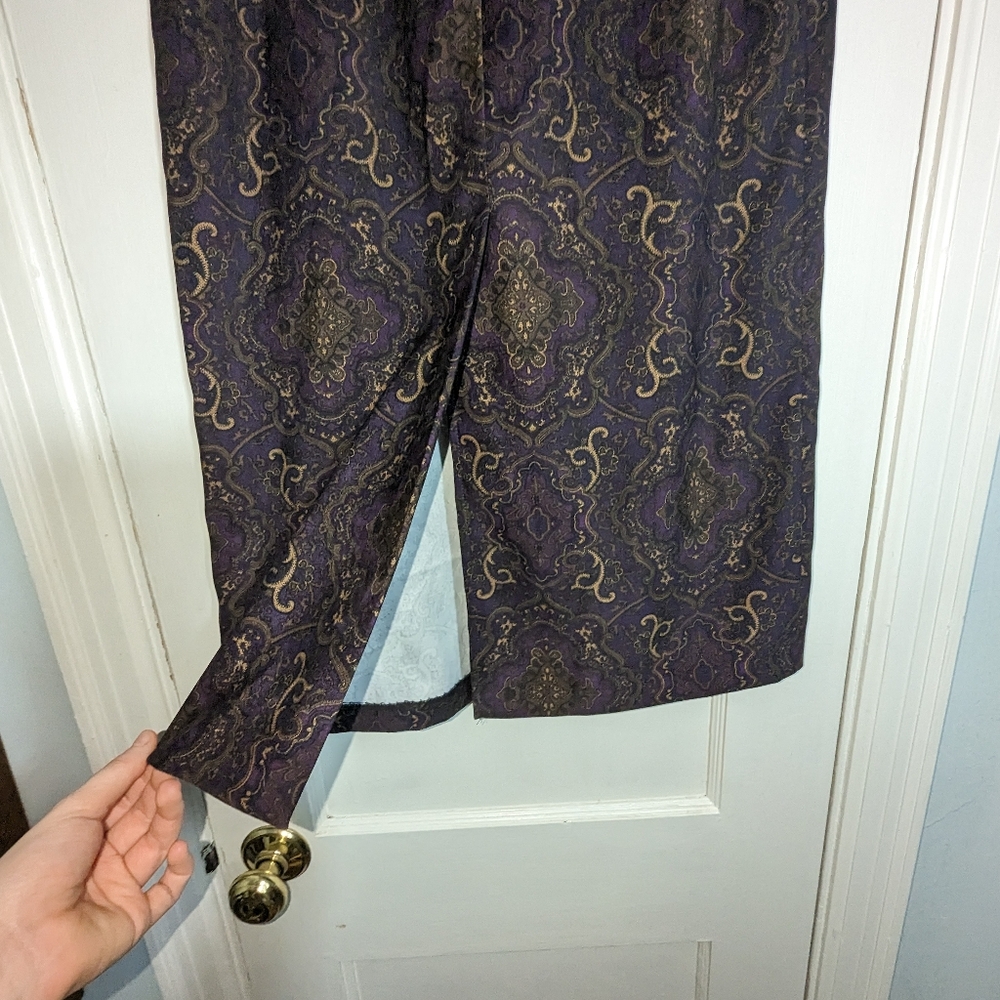 Vintage paisley Skirt rich colored Whimsigoth Academia Vibes - Picture 3 of 4